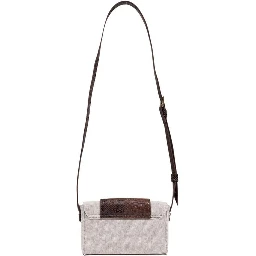 Beige Polyester Handbag