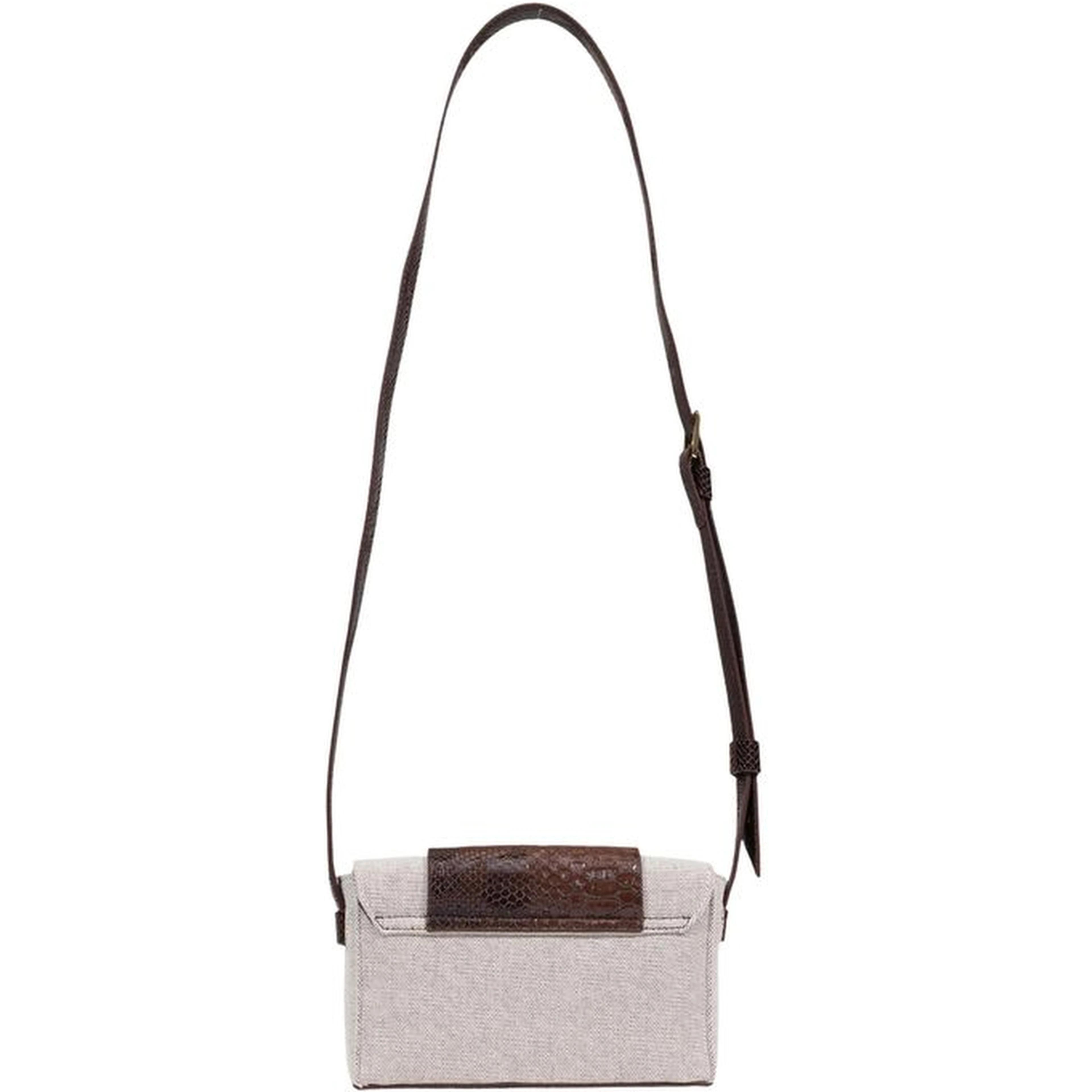 Beige Polyester Handbag