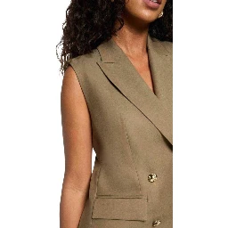 Green Recycled Polyester Waistcoat