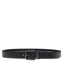 Bicolor Leather Regular Belt