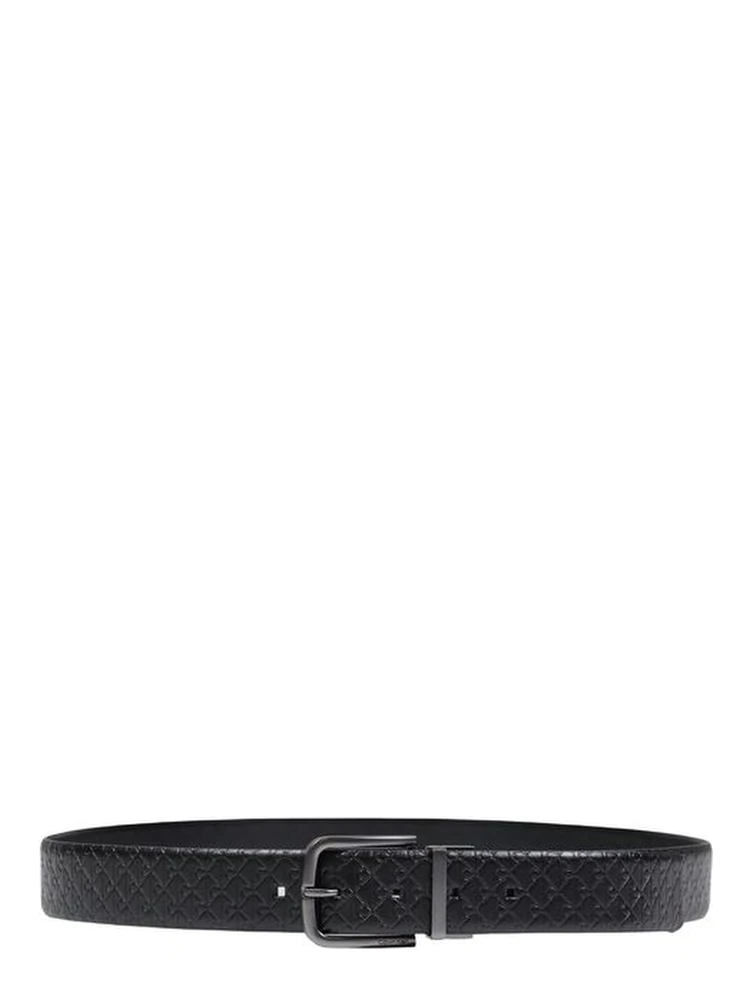 Bicolor Leather Regular Belt