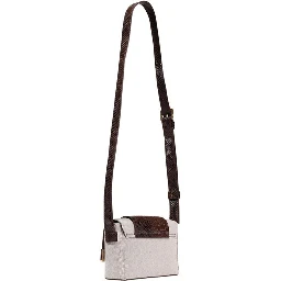 Beige Polyester Handbag