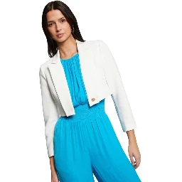 White Recycled Polyester Blazer