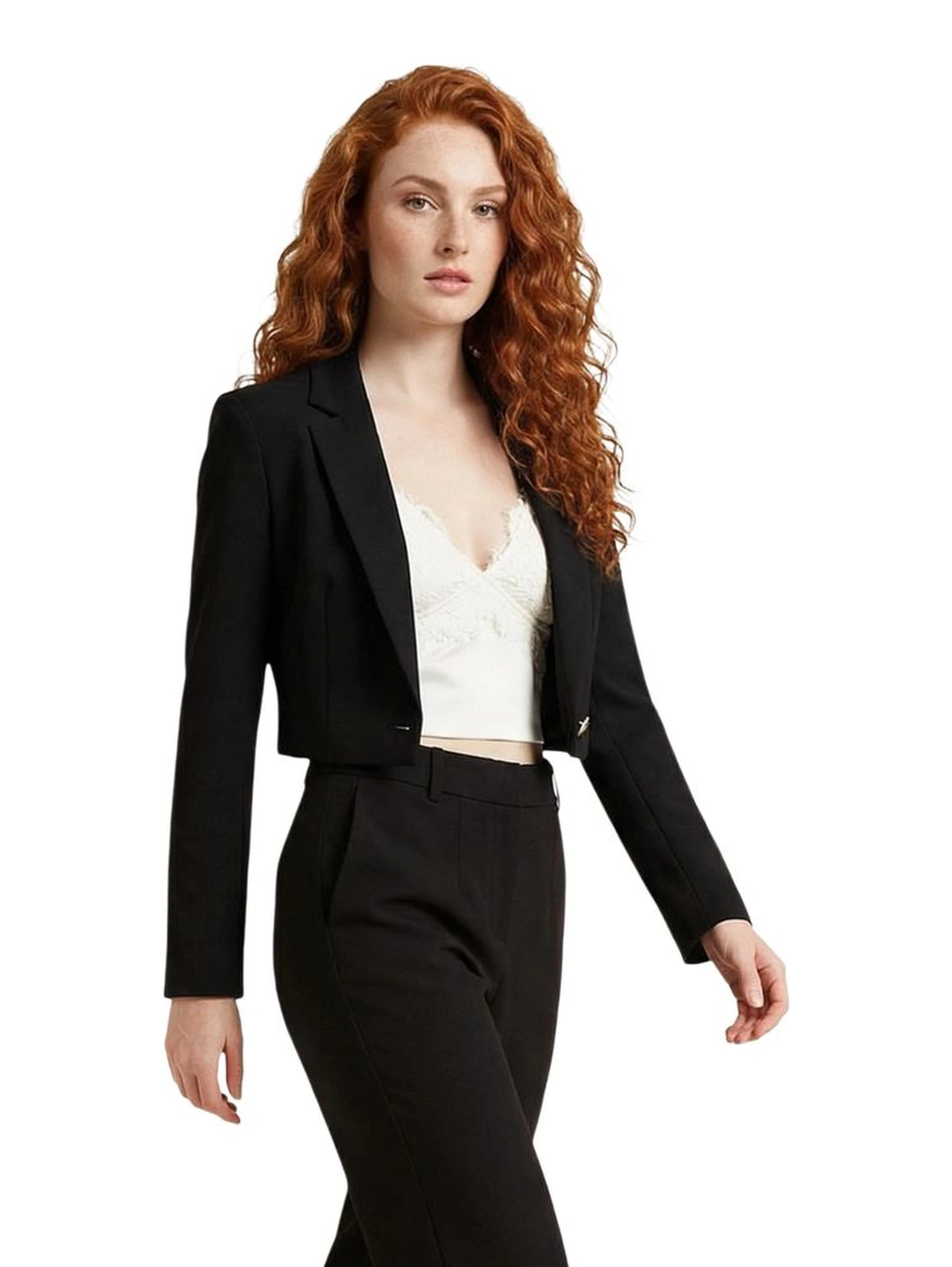 Black Recycled Polyester Blazer