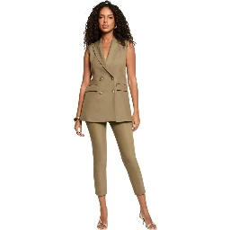 Green Recycled Polyester Waistcoat