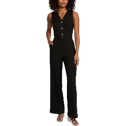 Black Polyester Jumpsuit