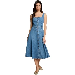 Light Blue Lyocell Long Dress
