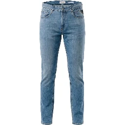 Blue Cotton Relaxed Fit Jeans