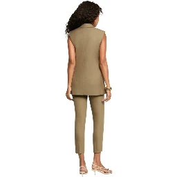 Green Recycled Polyester Waistcoat