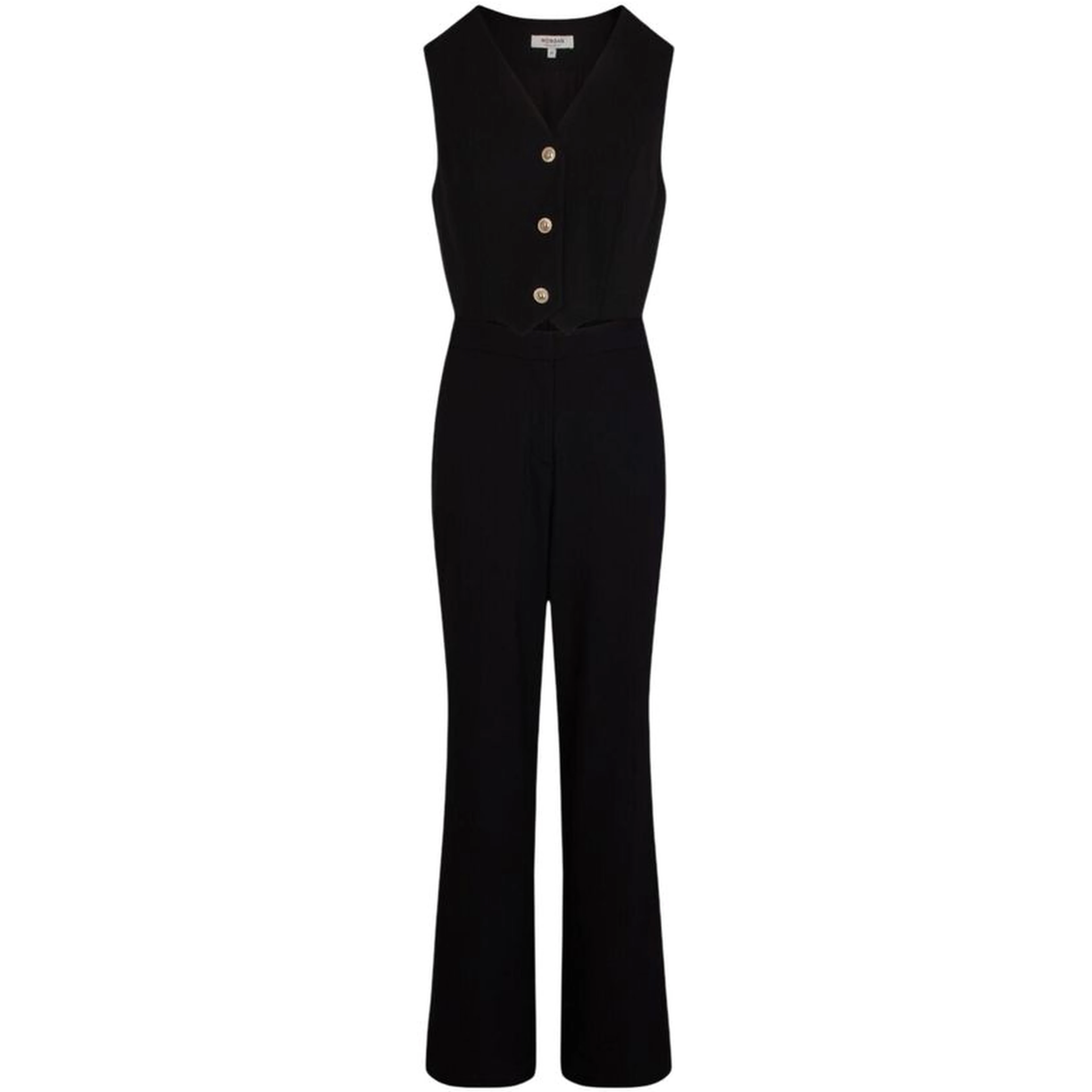 Black Polyester Jumpsuit
