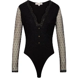 Black Polyamide Bodysuit
