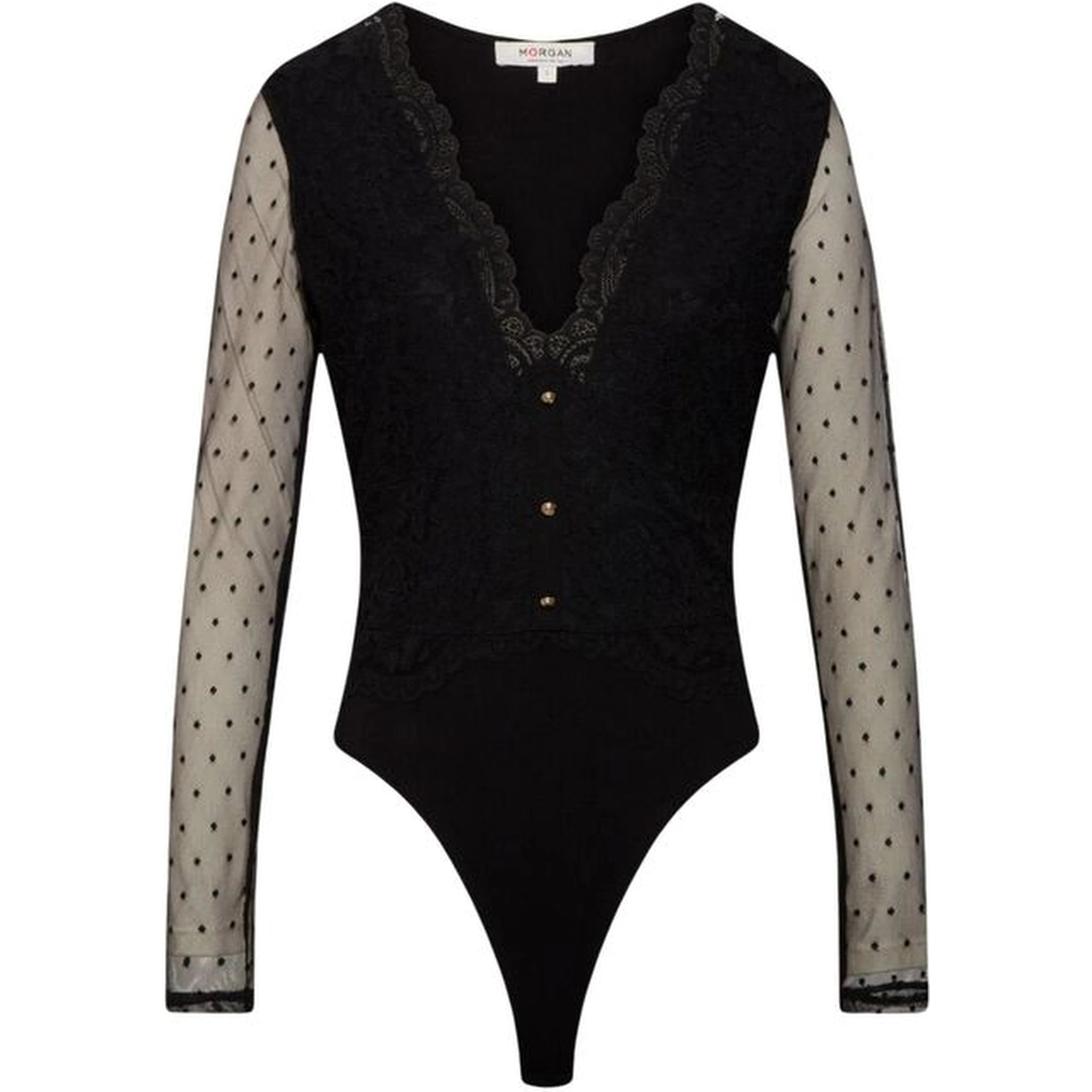 Black Polyamide Bodysuit