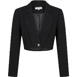 Black Recycled Polyester Blazer