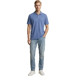Blue Cotton Relaxed Fit Jeans