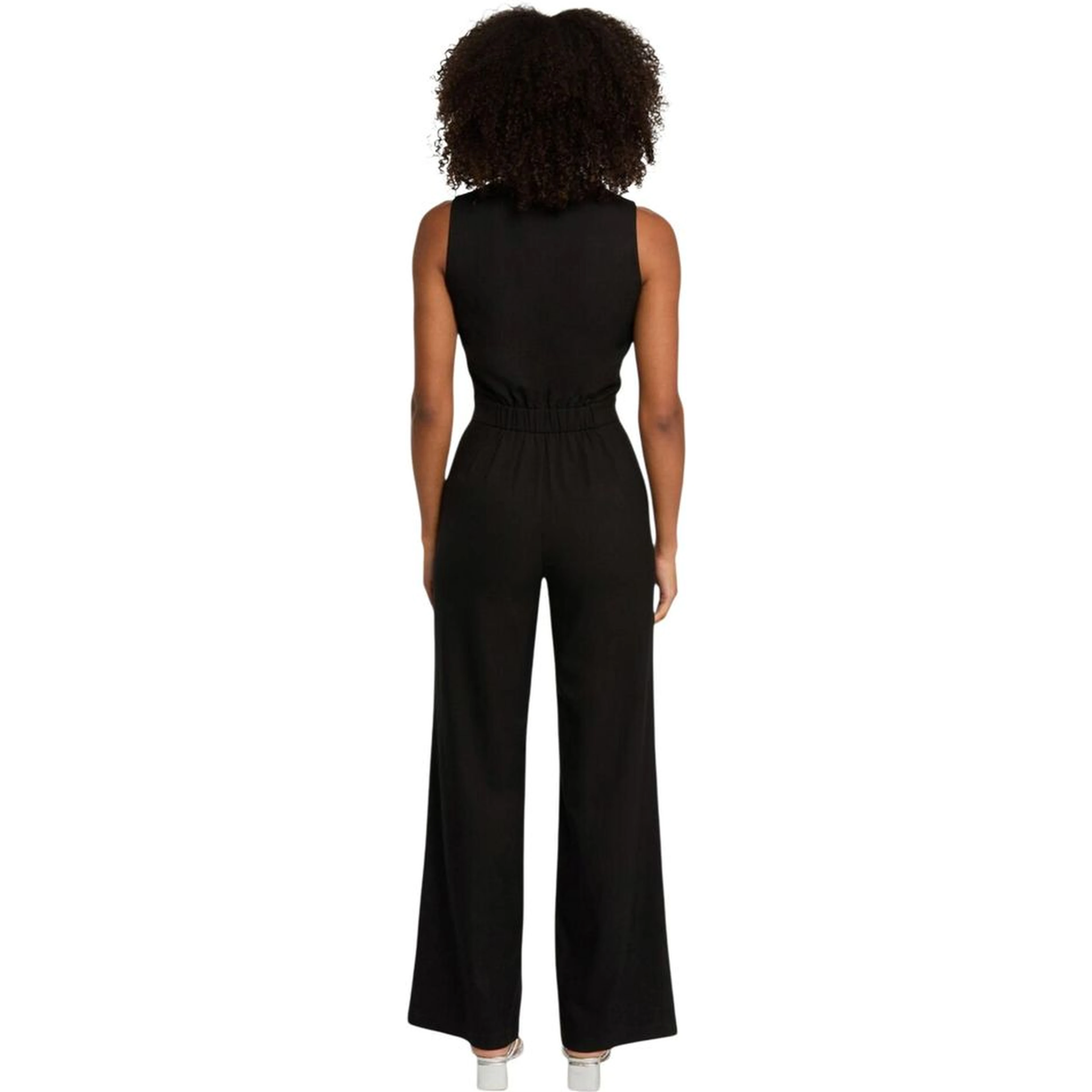 Black Polyester Jumpsuit