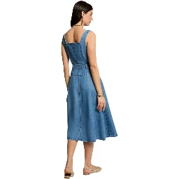 Light Blue Lyocell Long Dress