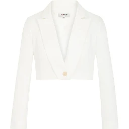 White Recycled Polyester Blazer