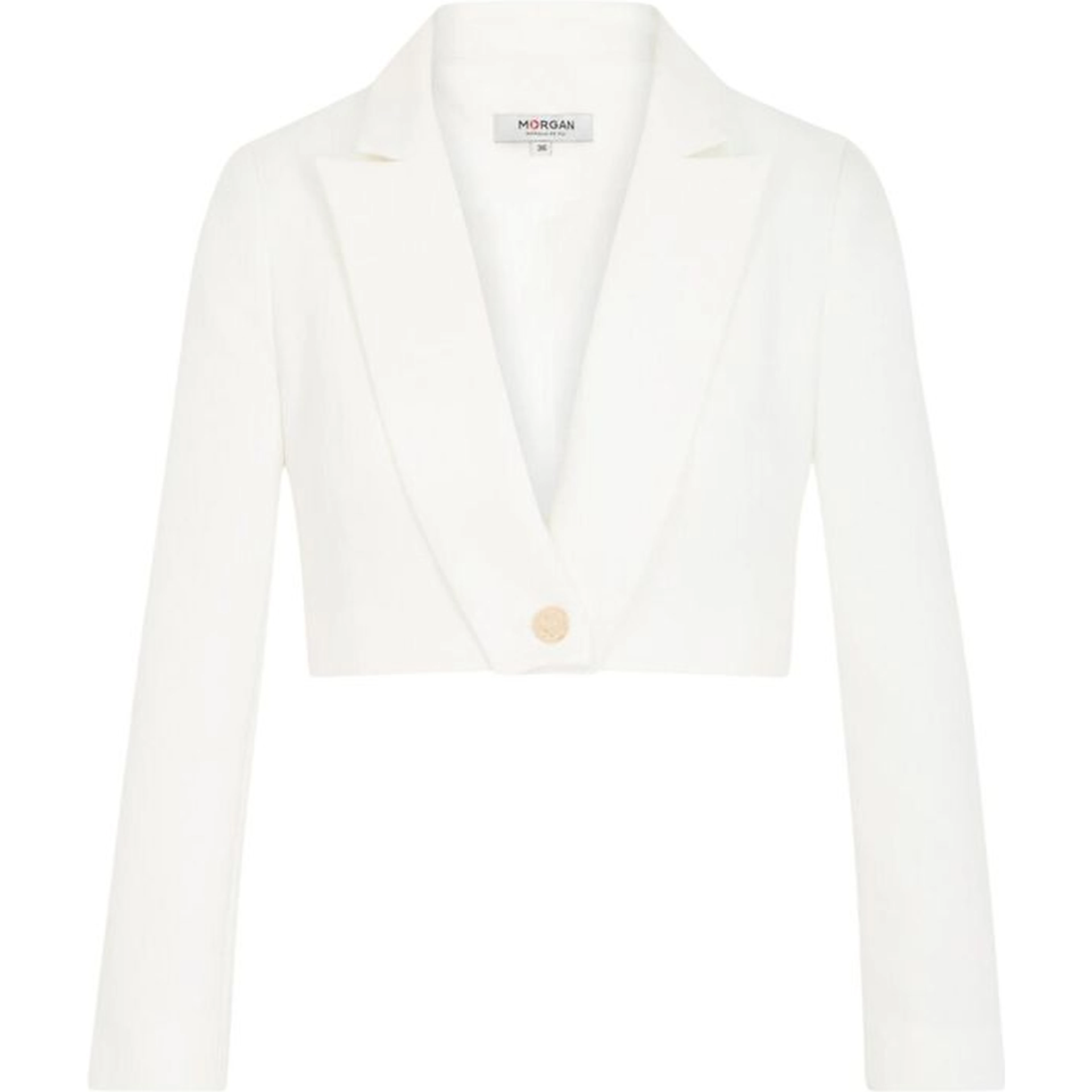 White Recycled Polyester Blazer