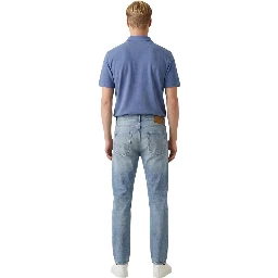 Blue Cotton Relaxed Fit Jeans