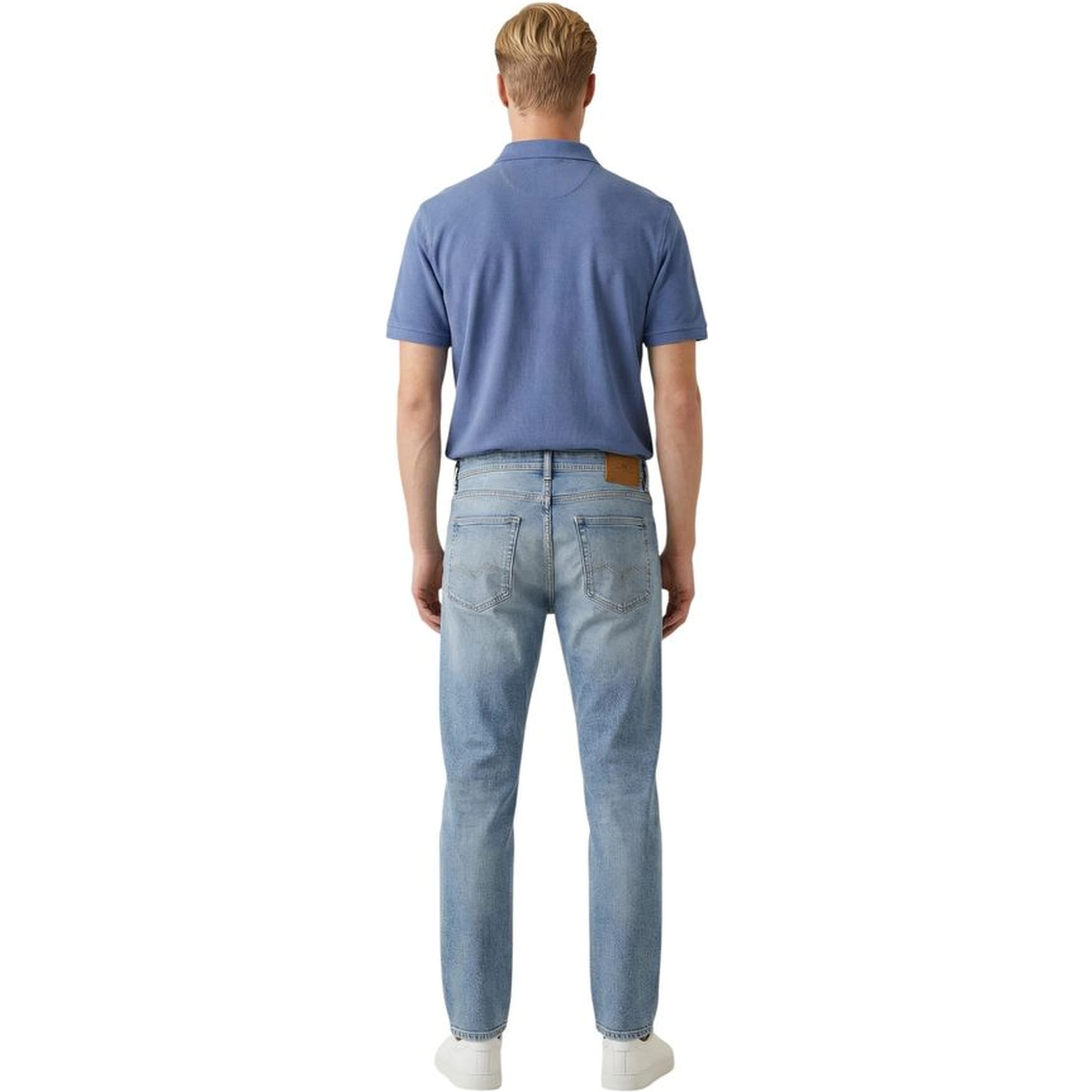 Blue Cotton Relaxed Fit Jeans