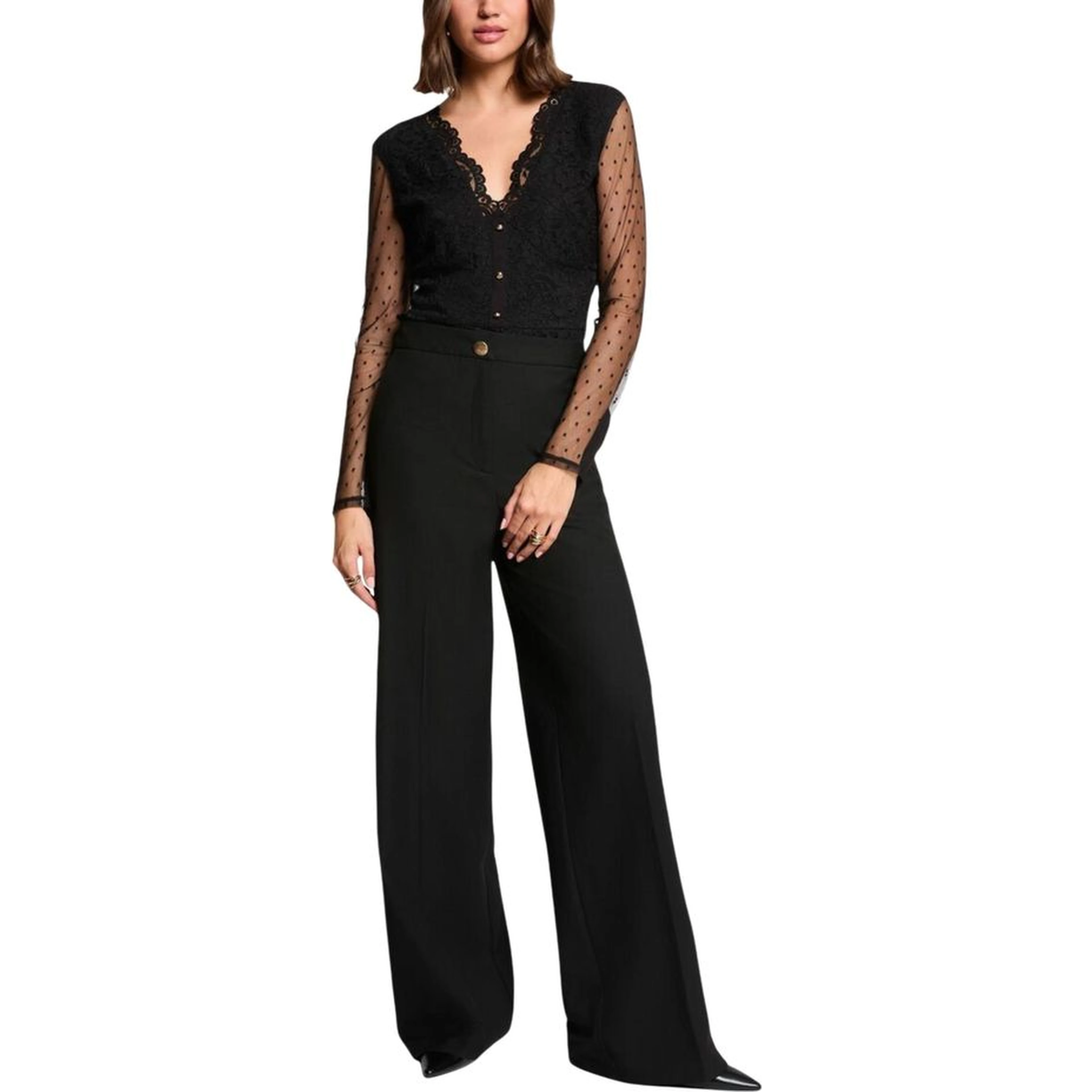 Black Polyamide Bodysuit