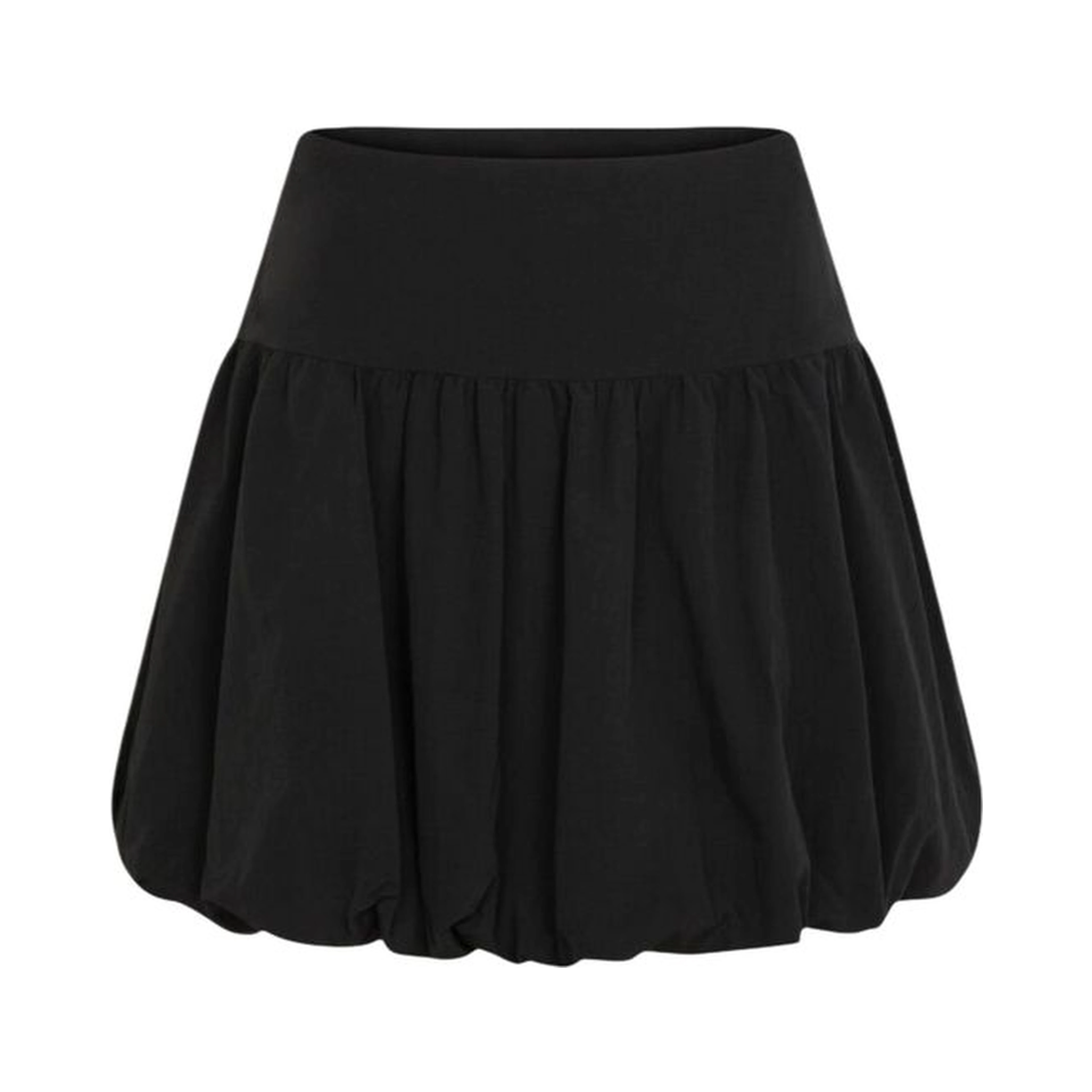 Black Recycled Polyamide Mini Skirt