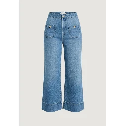 Light Blue Cotton Bootcut Jeans