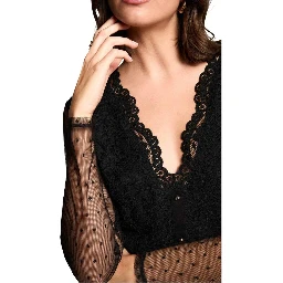 Black Polyamide Bodysuit