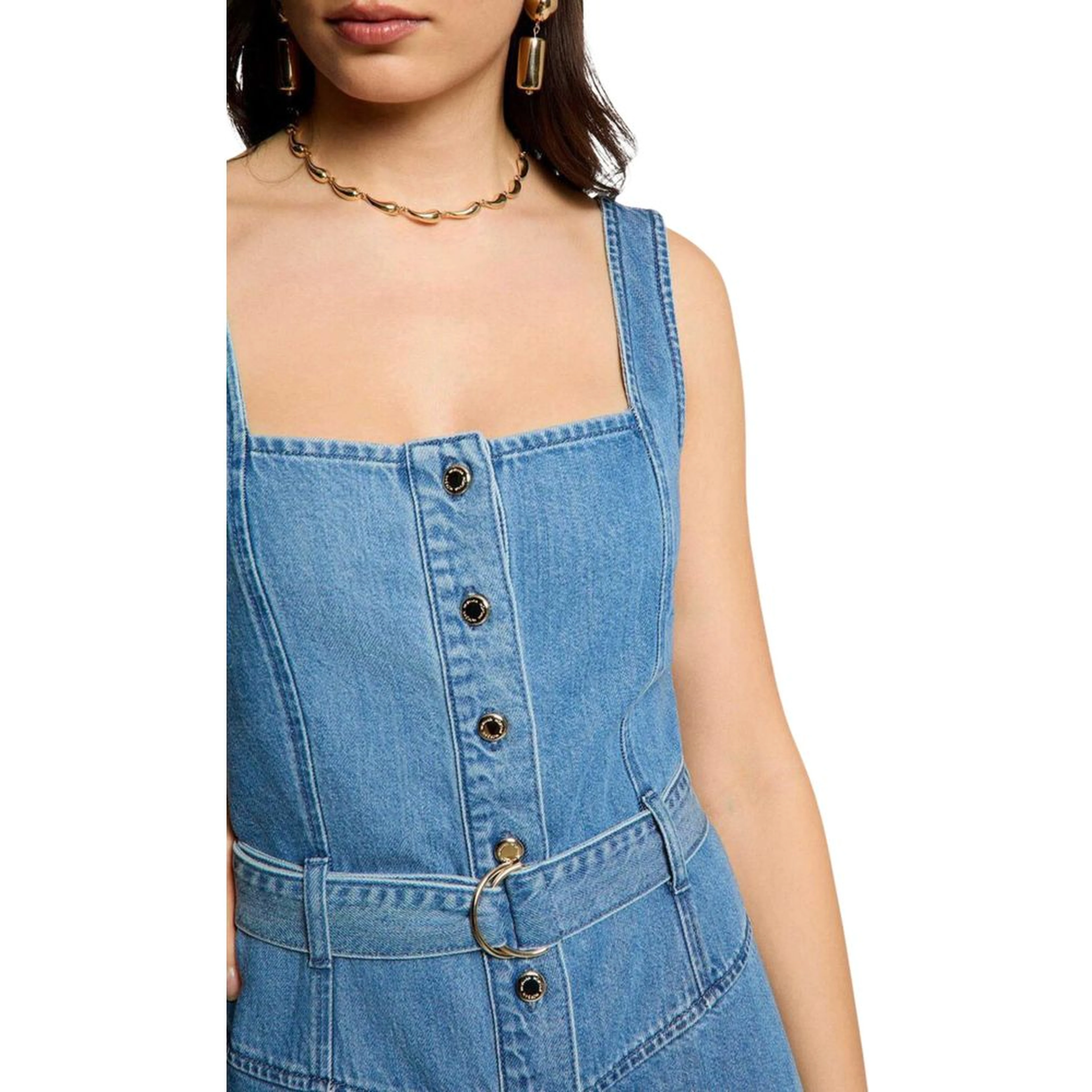 Light Blue Lyocell Long Dress