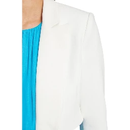 White Recycled Polyester Blazer