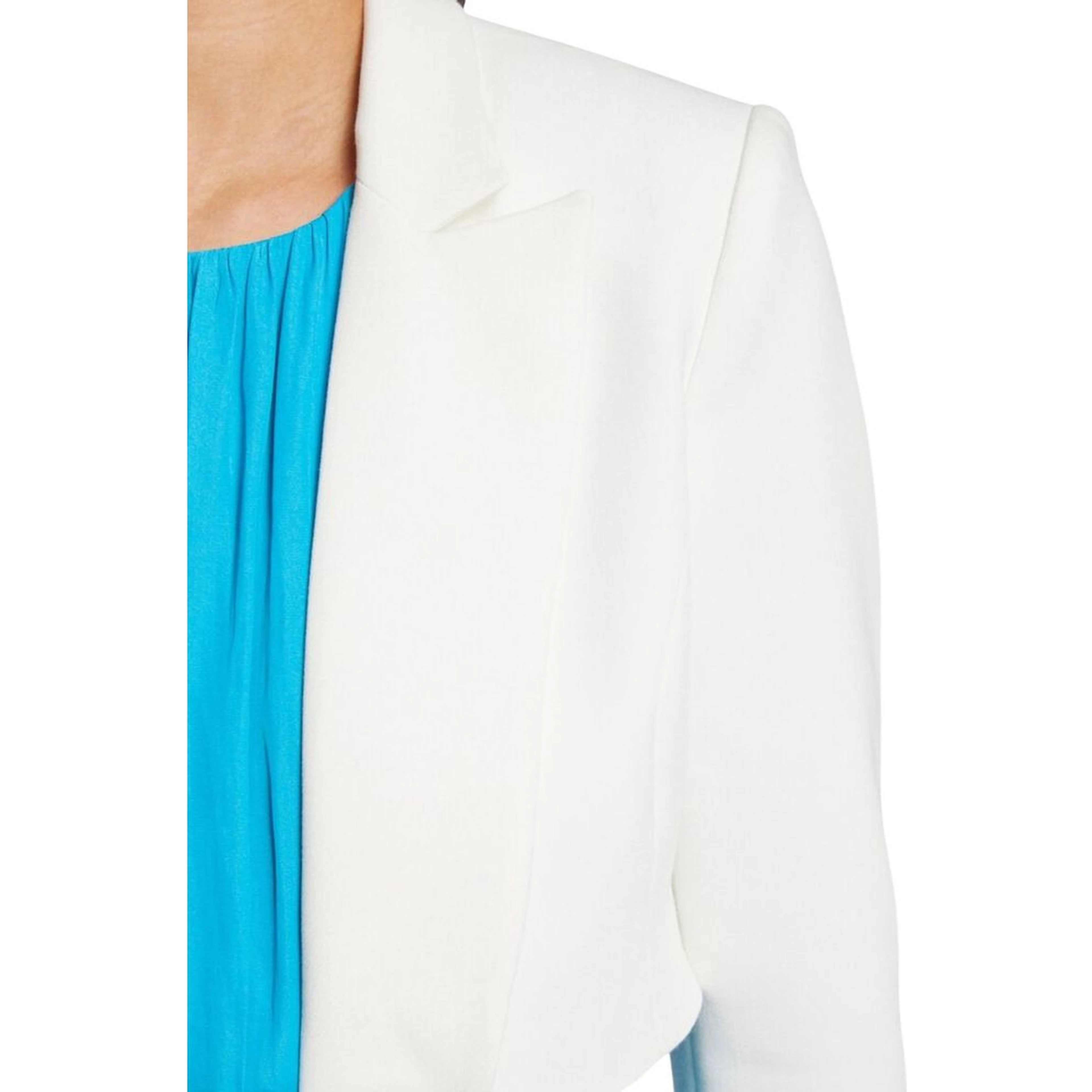White Recycled Polyester Blazer