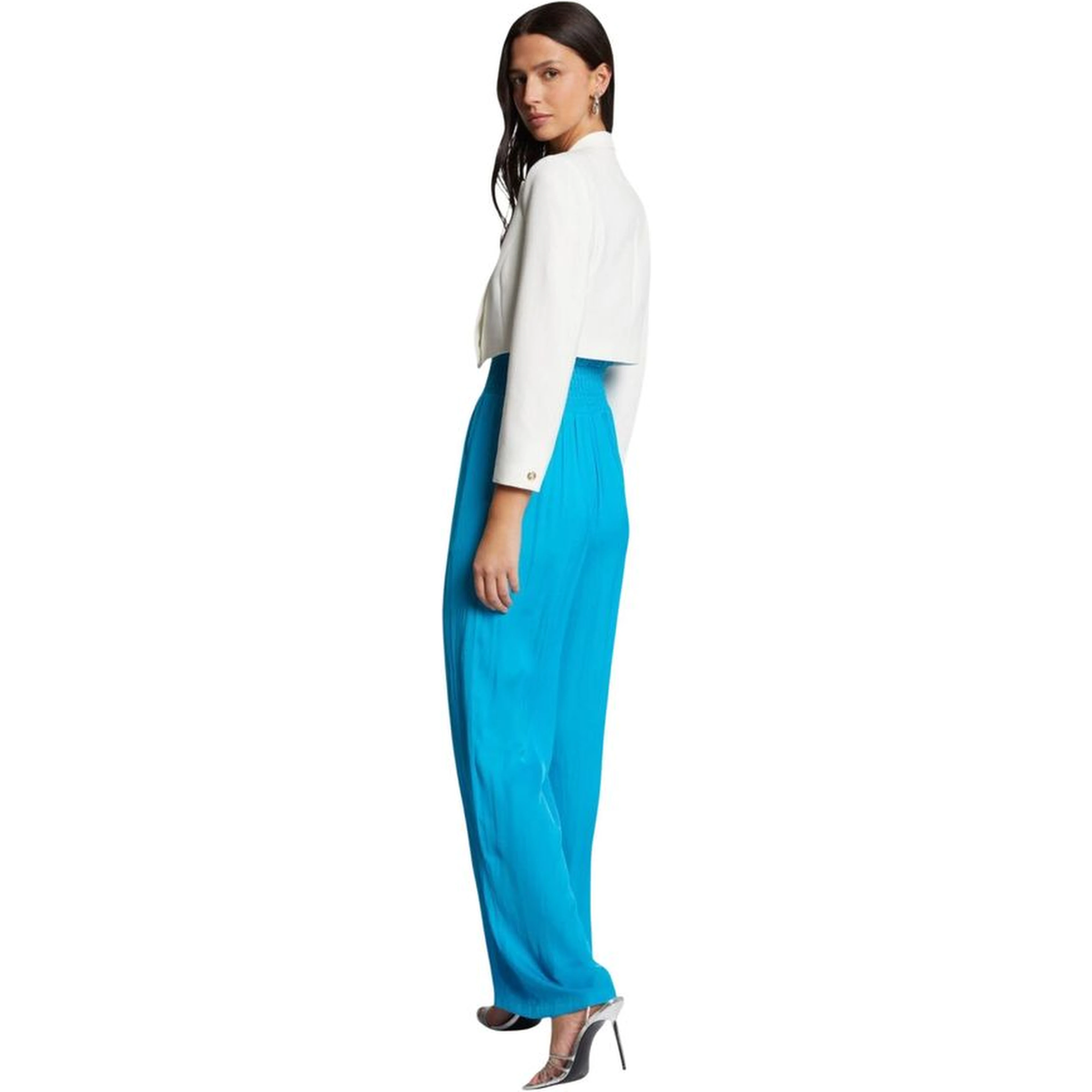 White Recycled Polyester Blazer