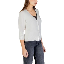 Beige Polyester Cardigan