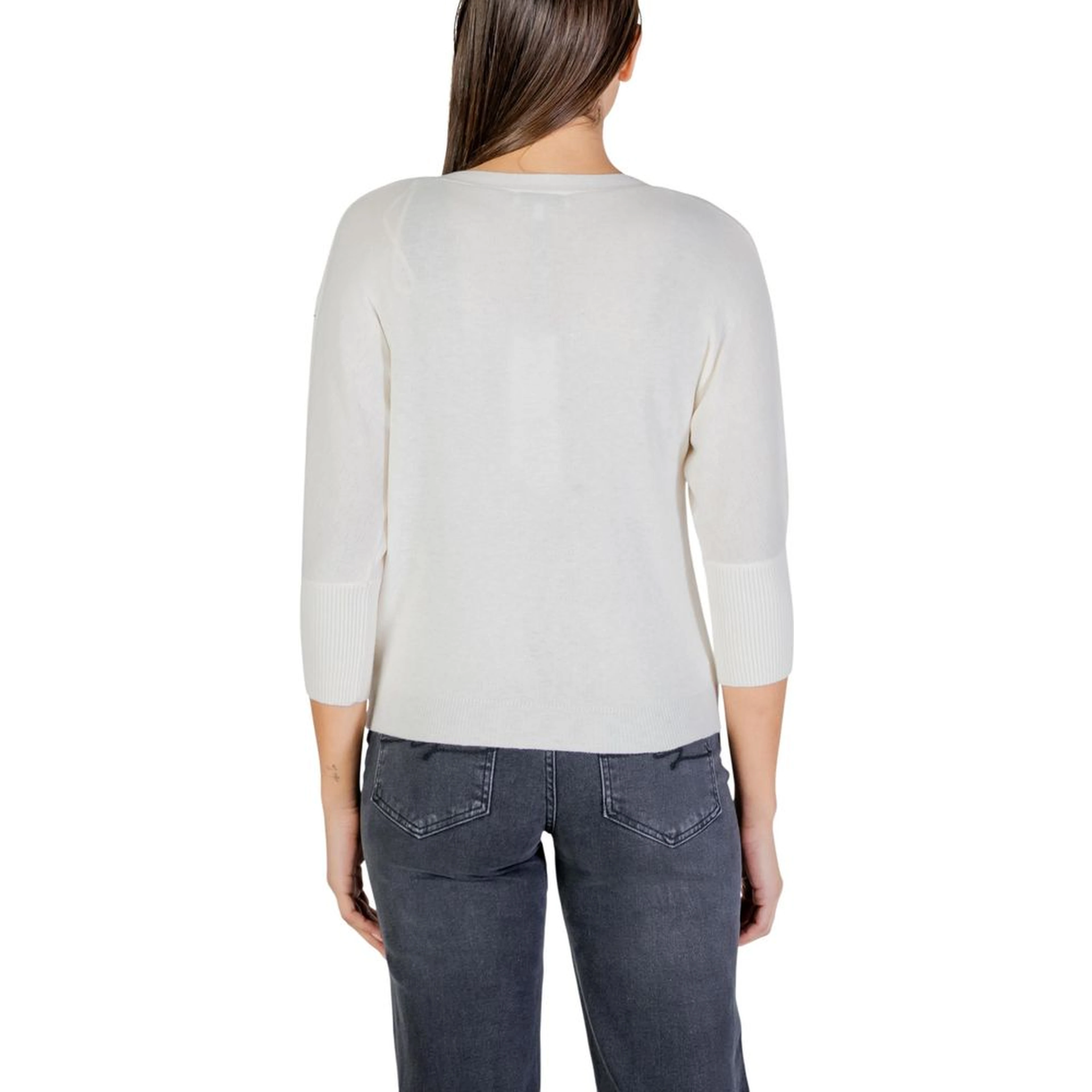 Beige Polyester Cardigan