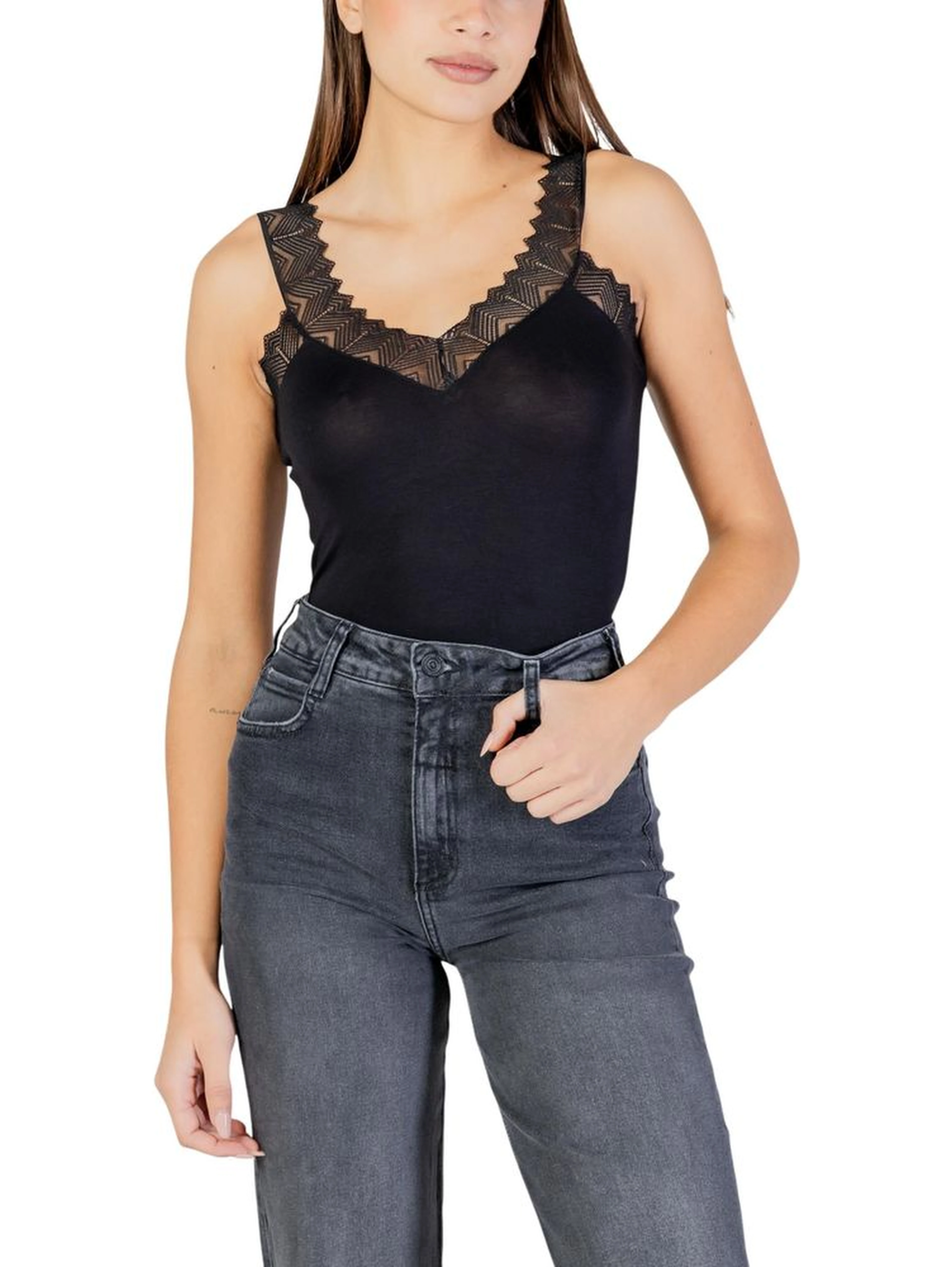 Black Viscose Top