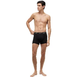 Black Recycled Cotton Boxers