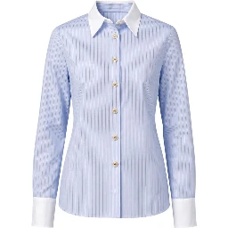 Blue Polyester Blouse