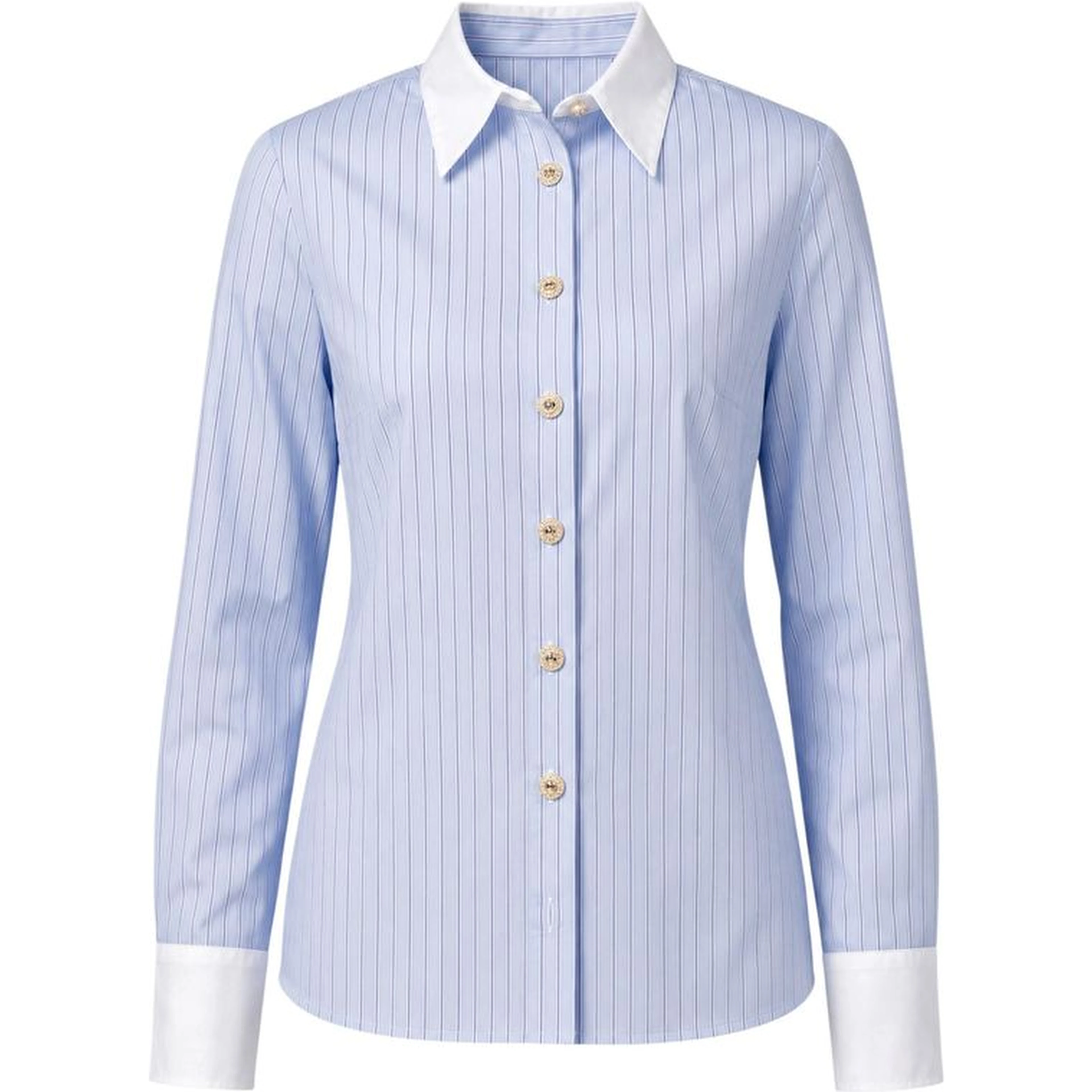 Blue Polyester Blouse