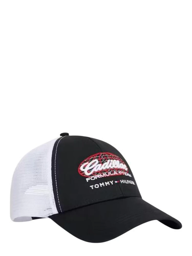 Black And White Organic Cotton Cap (Baseball Hat)