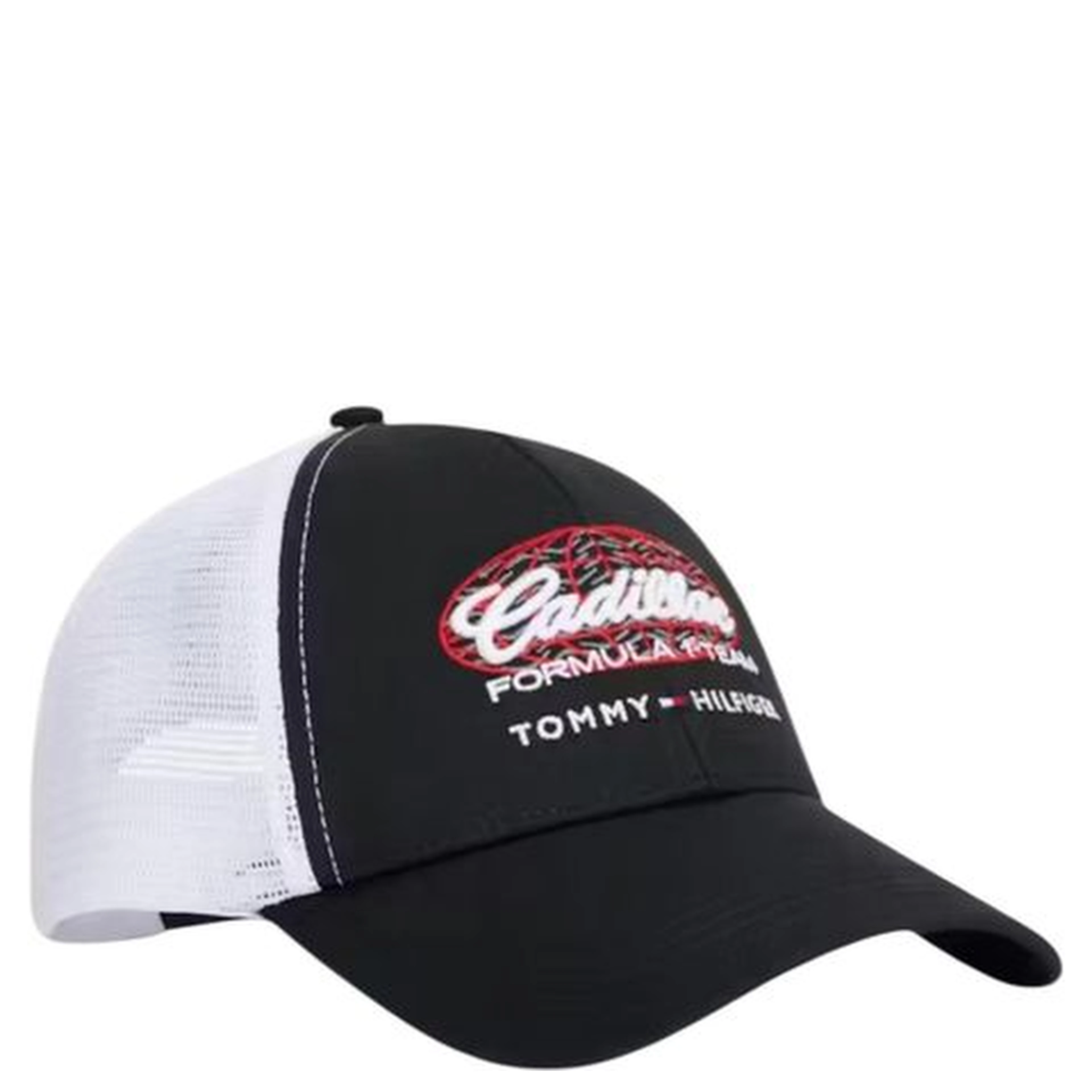Black And White Organic Cotton Cap (Baseball Hat)
