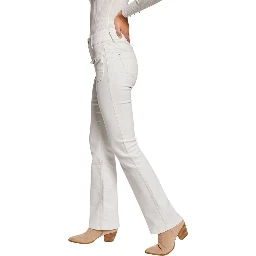 Beige Cotton Skinny Jeans