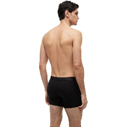Black Recycled Cotton Boxers