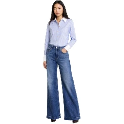 Blue Polyester Blouse