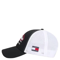Black And White Organic Cotton Cap (Baseball Hat)