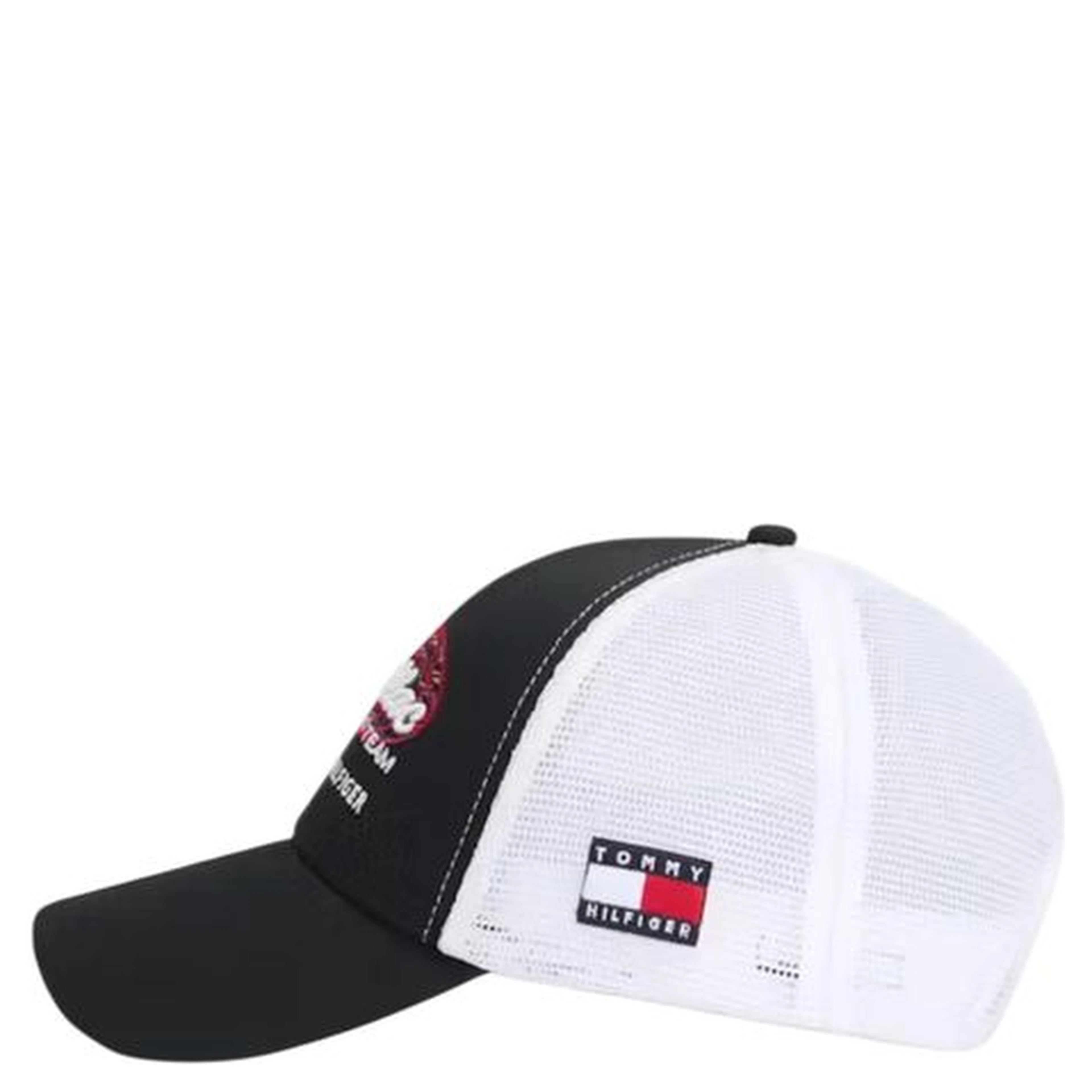 Black And White Organic Cotton Cap (Baseball Hat)