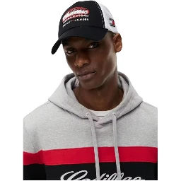 Black And White Organic Cotton Cap (Baseball Hat)