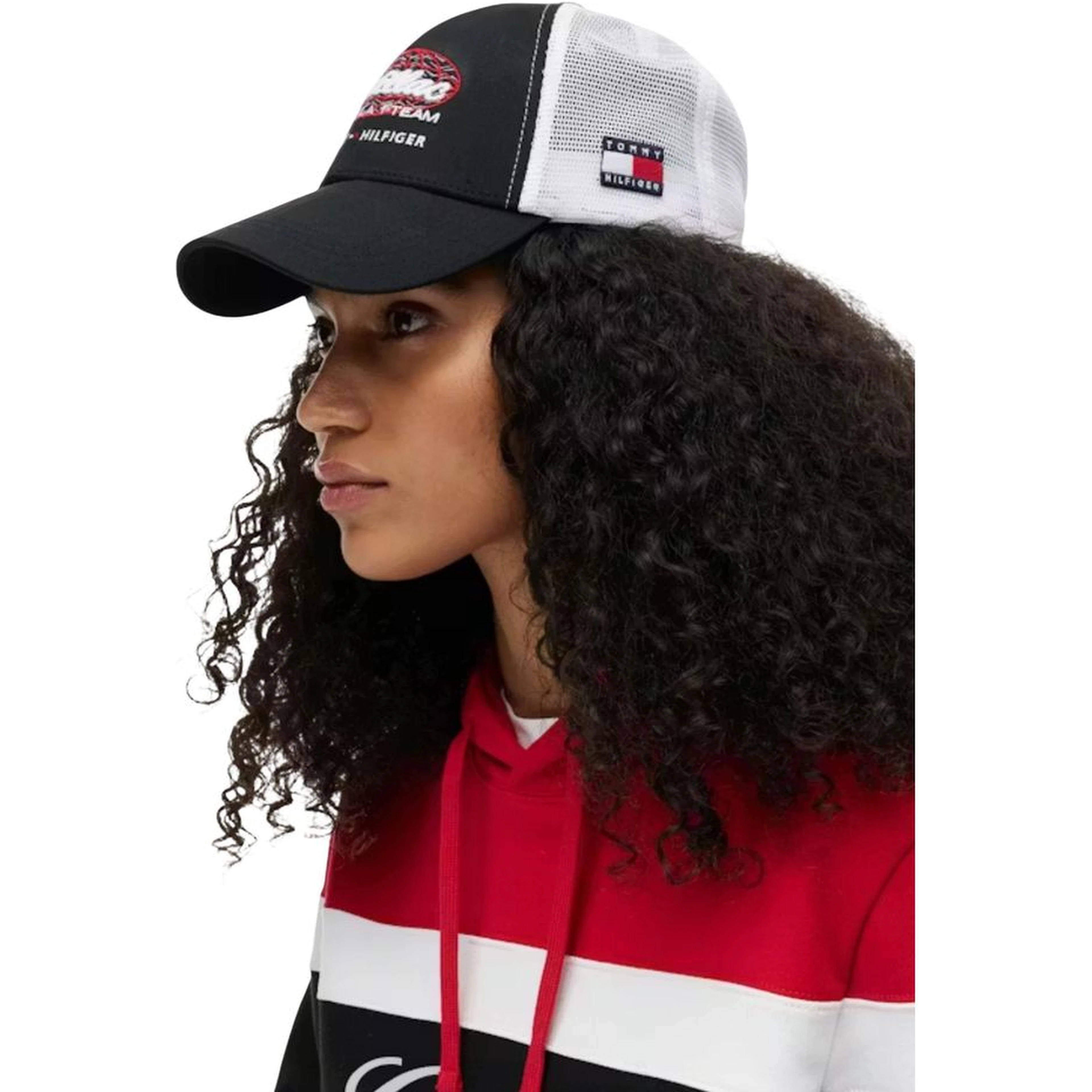 Black And White Organic Cotton Cap (Baseball Hat)