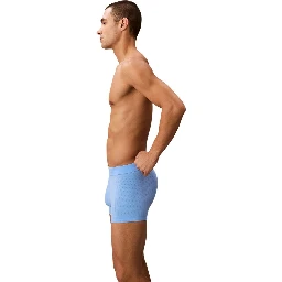 Blue Cotton Boxers