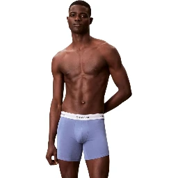 Blue Cotton Boxers