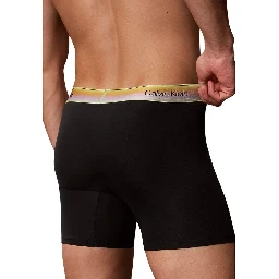Black Cotton Boxers